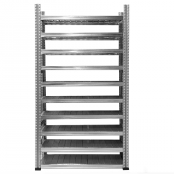 ETAGERE GALVANISEE HAUTEUR 1972MM AVEC 10 TABLETTES