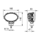 PHARE DE TRAVAIL OVALE 100 6 LED 1850LM LARGE