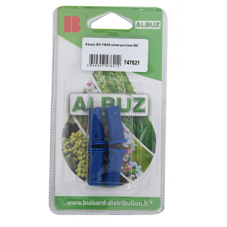 4 BUSES AVI 110-03 CERAMIQUE BLEUE COULEURS ISO