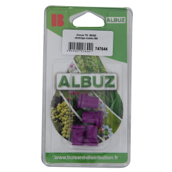 4 BUSES TVIS 80-025 CERAM VIOLET COULEURS ISO