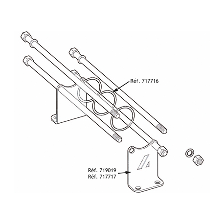 KIT ASSEMBLAGE 1 VOIE POUR VANNE SERIE 473