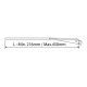 BRAS ESSUIE GLACE SIMPLE LONGUEUR 400MM