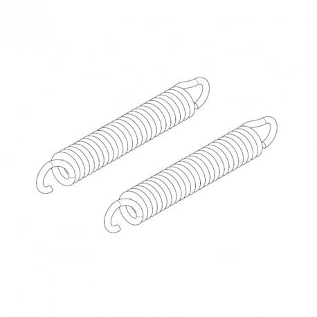 KIT DE 4 RESSORTS POUR AMORTISSEUR SUSPENSION BASIC 40S