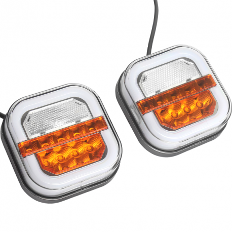 KIT DE SIGNALISATION 2 FEUX AVANT LED 12/24V