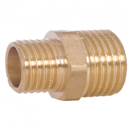MAMELON 1/2"M - 3/4"M LAITON