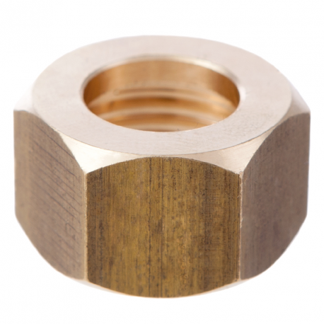 ECROU 1/2" D15.5 LAITON