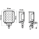 PHARE DE TRAVAIL CARRE 16 LED 10400lm LARGE