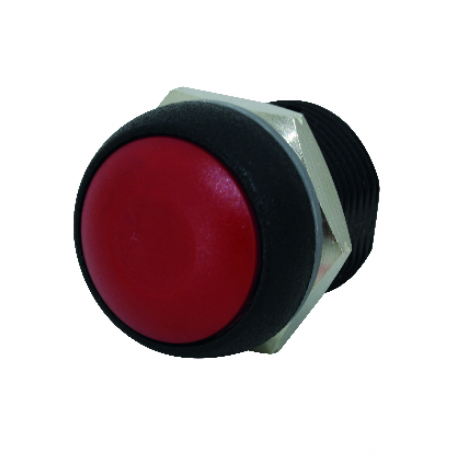 INTERRUPTEUR POUSSOIR ROUGE MOM NORMALEMENT OUVERT