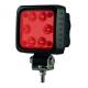 PHARE DE TRAVAIL CARRE 6 LED ROUGE 3600LM 30W LONGUE