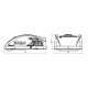 UNITE CLIMATISATION MONOBLOC A/C TOIT ELECTRIQUE 12V
