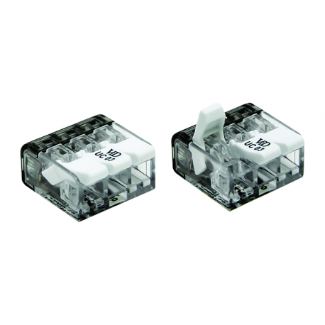 5 CONNECTEURS RAPIDES LEVIER CABLE SOUPLE 2 TROUS