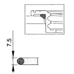 JOINT ENTRE CUVE ET BAGUE EPDM