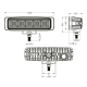 PHARE DE TRAVAIL RECTANGLE 5 LED 3600LM LARGE