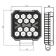 PHARE DE TRAVAIL CARRE 14 LED 5200LM LARGE