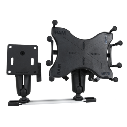 RAIL AVEC SUPPORT COMPLET TABLETTE 10'' ET BASE VESA 75