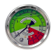 MANOMETRE ECHELLE DILATEE D63 0/15/60B FIXATION ARRIERE