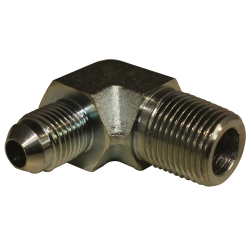 COUDE MÂLE JIC 7/16 - MÂLE GAZ 1/4CO