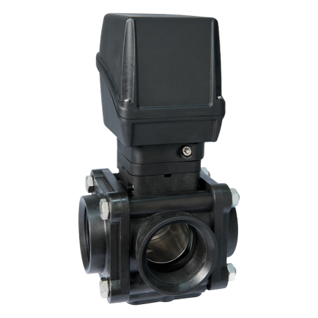 VANNE BILLE T5M 3VOIES MOTORISEES - INDICATEUR DE POSITION