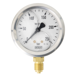 MANOMÈTRE ECH. STANDARD D63 0 A 250B FIXATION PERIPHERIQUE