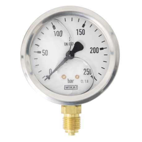 MANOMÈTRE ECH. STANDARD D63 0 A 250B FIXATION PERIPHERIQUE