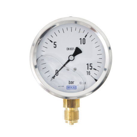 MANOMÈTRE ECH. STANDARD D100 0 A 16B FIXATION PERIPHERIQUE