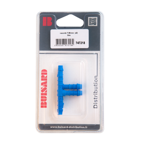 2 RACCORDS T TUBULURE EGALE 6mm