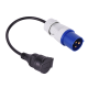 PROLONGATEUR CARAVANE FICHE CEE 220V 2P+T M VERS FICHE FR F