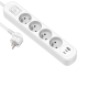 BLOC MULTIPRISE 4 PRISES AVEC INTER 2 USB-C ET 1 USB-A