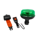 KIT SECURITE - GYROPHARE VERT FLEXIBLE + CEINTURE SECURITE