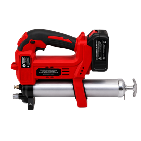 POMPE A GRAISSE ELECTRIQUE 21V AVEC 2 BATTERIES 4 AH