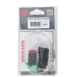 KIT CONNECTEUR ETANCHE DEUTSCH M/F 2mm² 6 VOIES