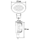 PHARE DE TRAVAIL OVALE 12 LED 3600LM LARGE