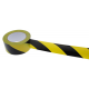 ADHESIF PVC DANGER JAUNE/NOIR 50MM x 33M