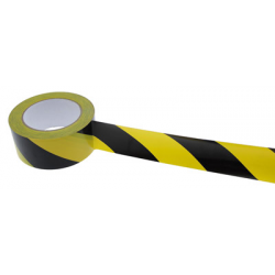 ADHESIF PVC DANGER JAUNE/NOIR 50MM x 33M