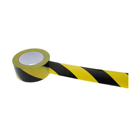 ADHESIF PVC DANGER JAUNE/NOIR 50MM x 33M