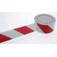 ADHESIF PVC DANGER ROUGE/BLANC 50MM x 33M