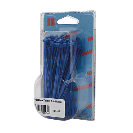 100 COLLIERS 2.4x111MM BLEU