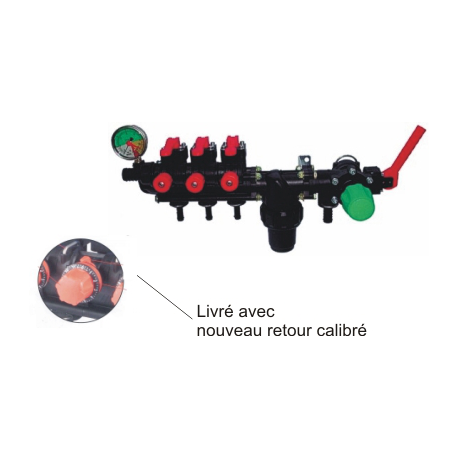 GROUPE DE VANNE MANUELLE 2 VOIES AVEC RC MODULABLE 20BARS